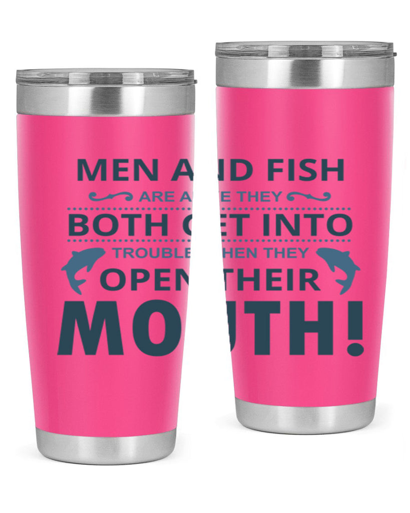 men fish 52#- fishing- Tumbler