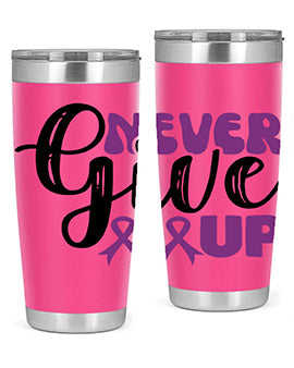 never give up 198#- alzheimers- Tumbler