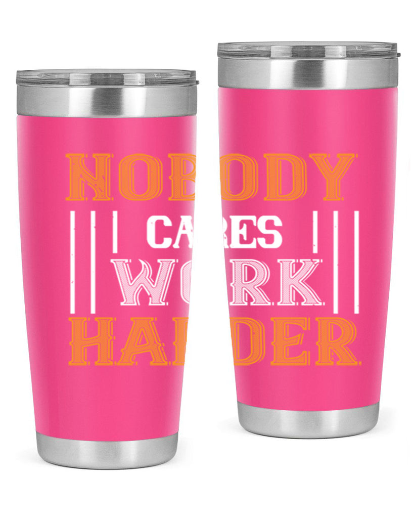 nobody i cares work herder 78#- gym- Tumbler