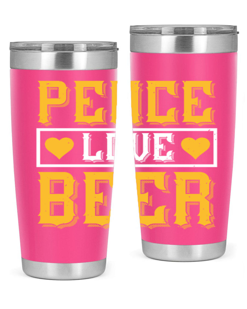 peace love beer 53#- beer- Tumbler