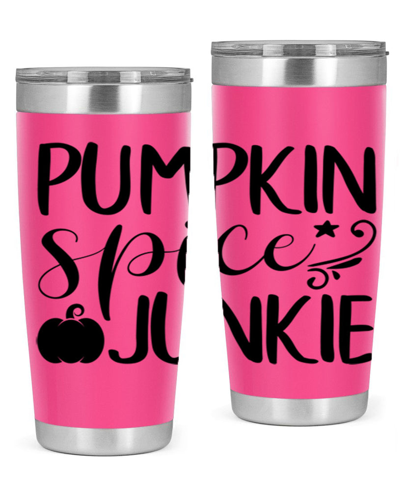 pumpkin spice junkie 548#- fall- Tumbler