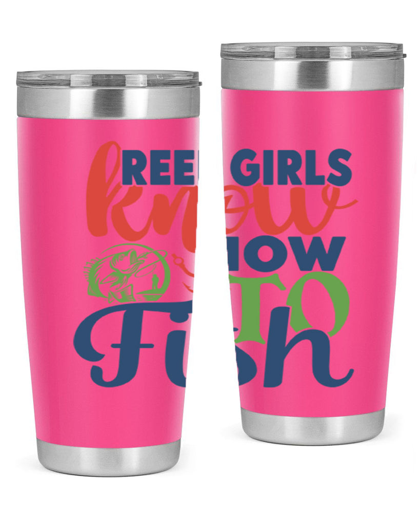 reel girls know how to fish 197#- fishing- Tumbler