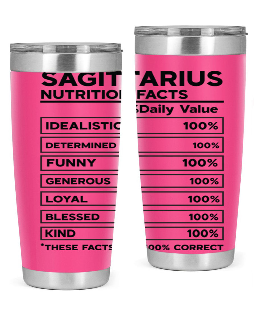 sagittarius Nutrition Facts 400#- zodiac- Tumbler