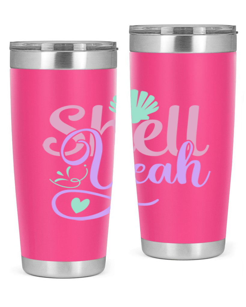 shell yeah 7#- mermaid- Tumbler