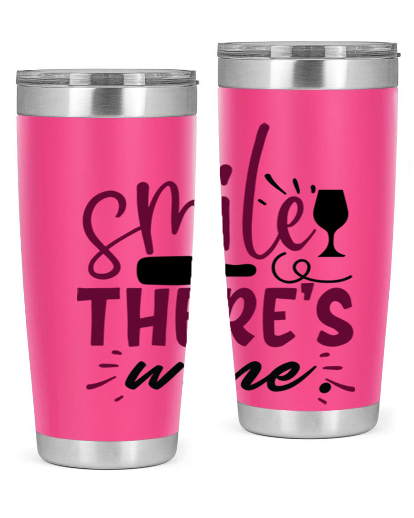 smile theres wine 159#- wine- Tumbler