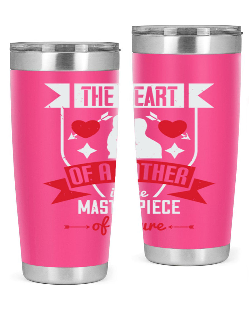 the heart of a father 159#- fathers day- Tumbler