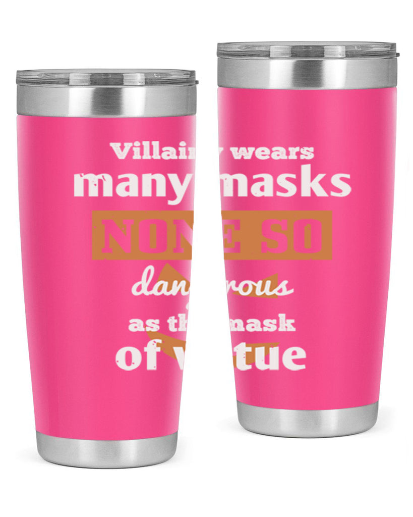 villainy wears many masks 124#- halloween- Tumbler