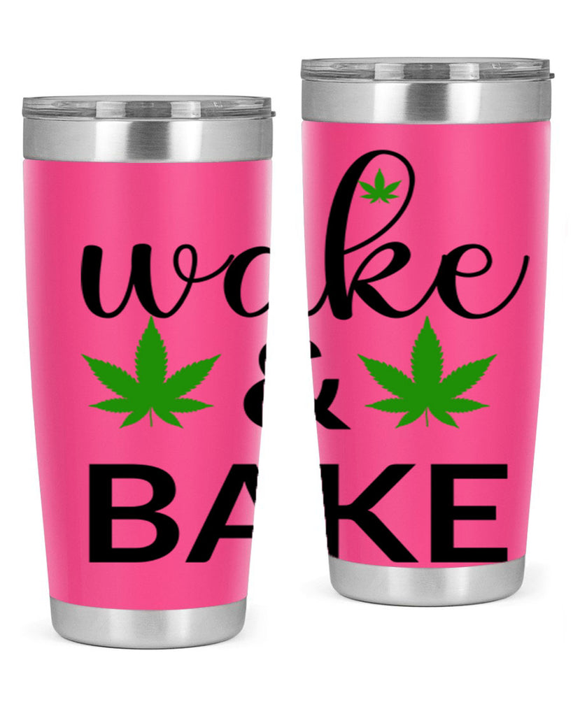 wake and bake 272#- marijuana- Tumbler