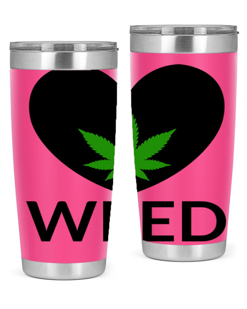 weed cannabis 284#- marijuana- Tumbler