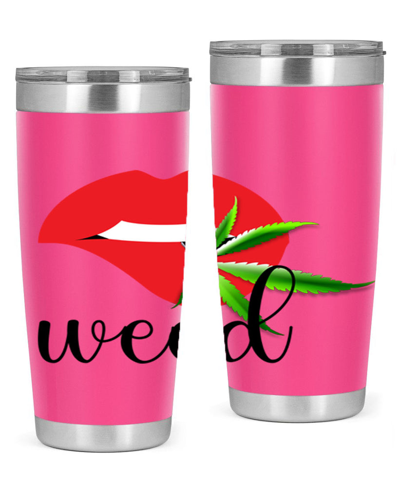 weed lips 297#- marijuana- Tumbler