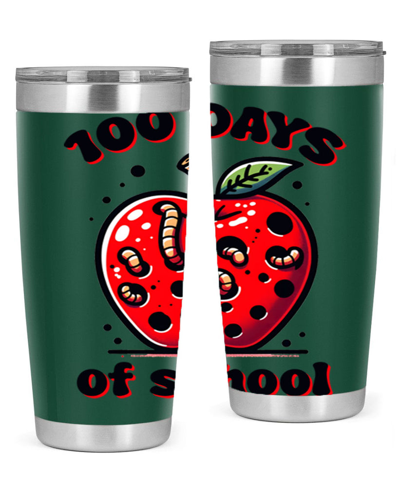 100 Days of School Apple 31#- 100 days of school- Tumbler