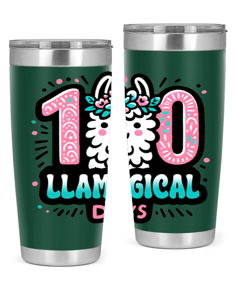 100 Llamagical Days Sublimation 35#- 100 days of school- Tumbler