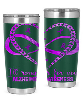 AlzheimerS Awareness Heart Infinity 14#- alzheimers- Tumbler