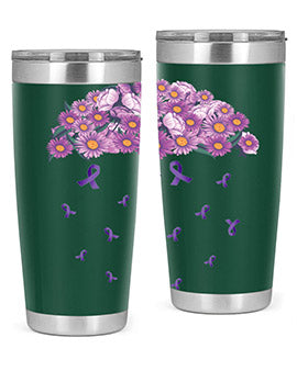 AlzheimerS Awareness Purple Umbrella 18#- alzheimers- Tumbler