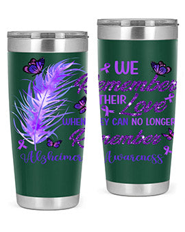 AlzheimerS Awareness Remember Love 19#- alzheimers- Tumbler