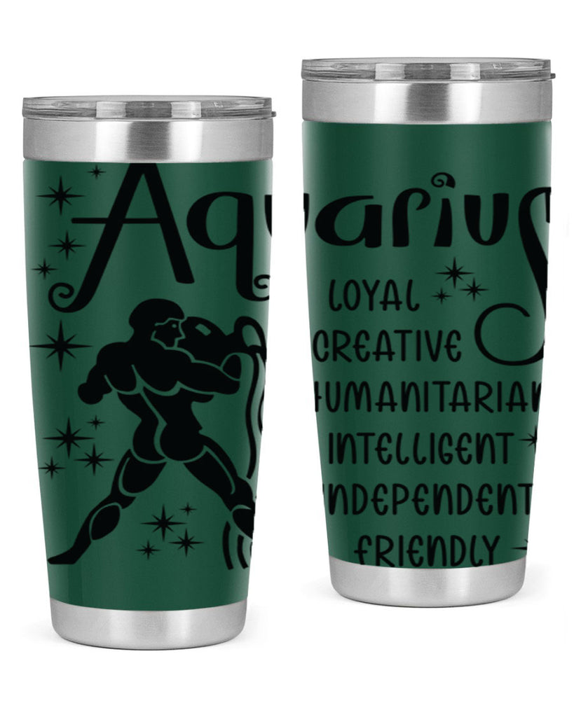 Aquarius 64#- zodiac- Tumbler