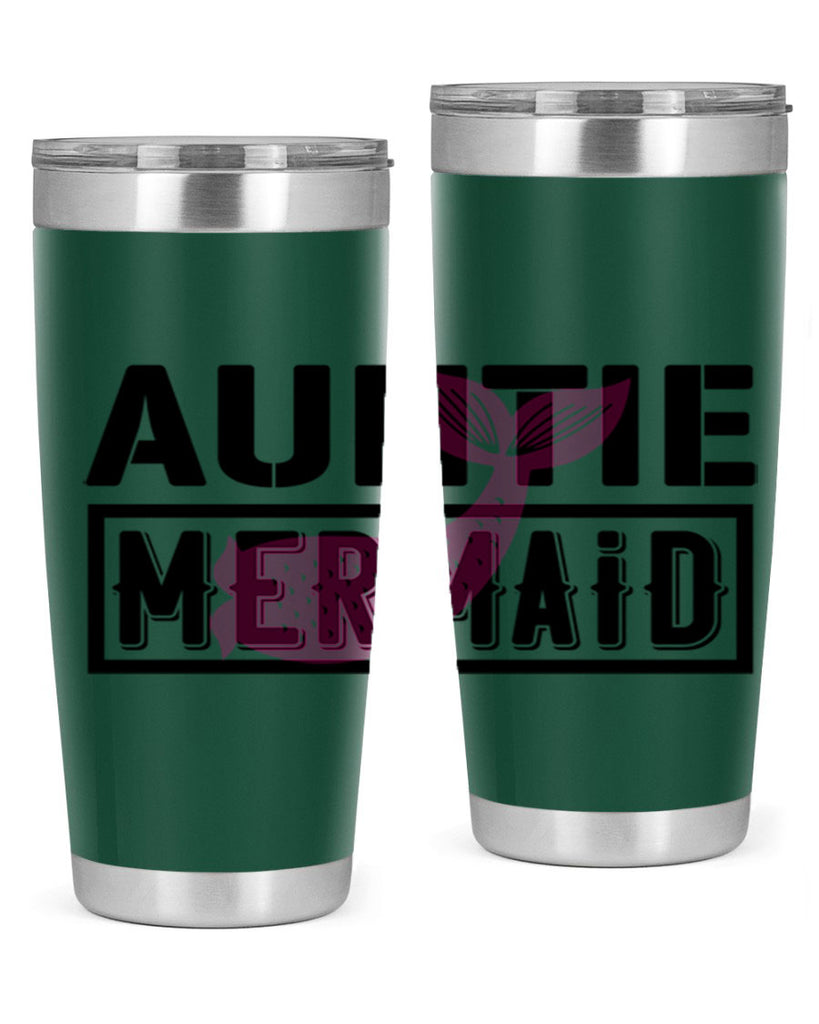 Auntie mermaid 18#- mermaid- Tumbler