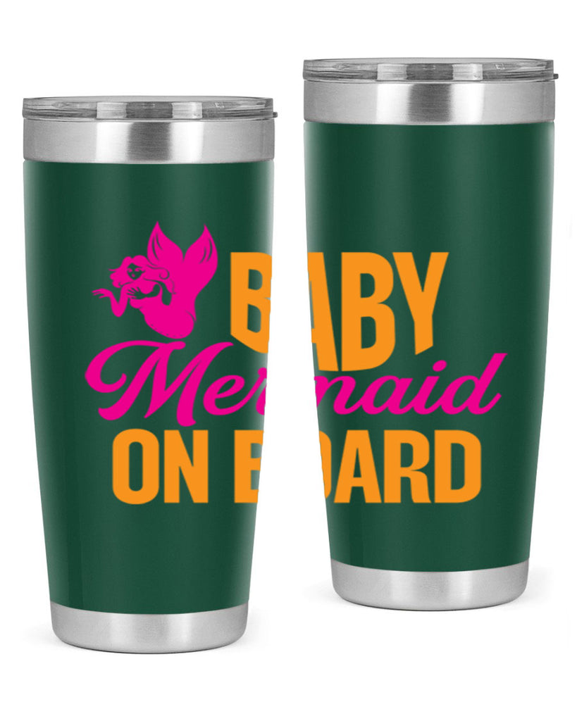 Baby Mermaid On Board 22#- mermaid- Tumbler