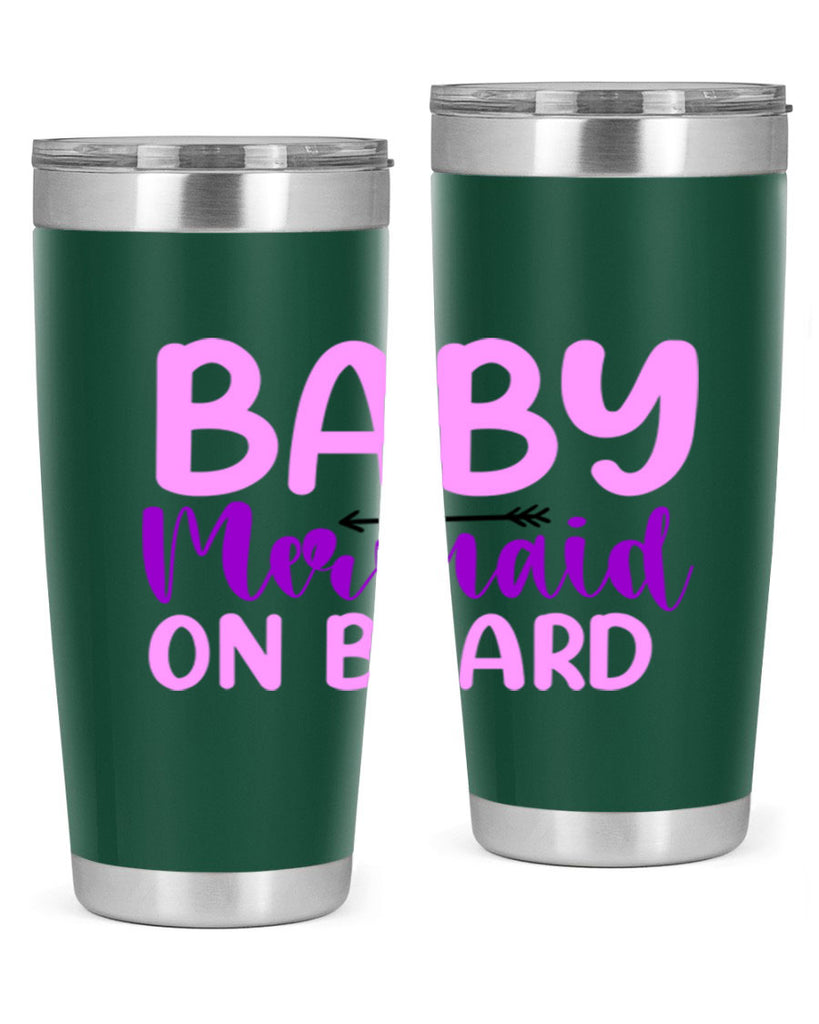 Baby Mermaid On Board 23#- mermaid- Tumbler