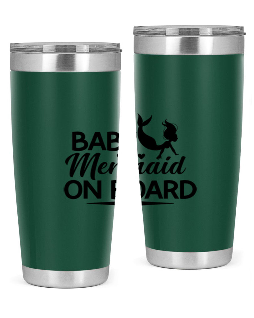 Baby Mermaid On Board 25#- mermaid- Tumbler