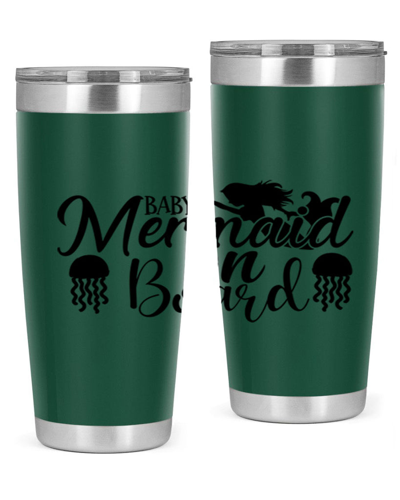 Baby Mermaid On Board 26#- mermaid- Tumbler