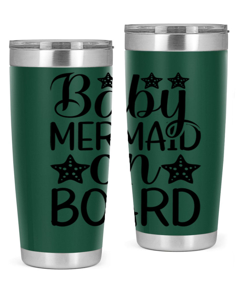 Baby Mermaid On Board 32#- mermaid- Tumbler