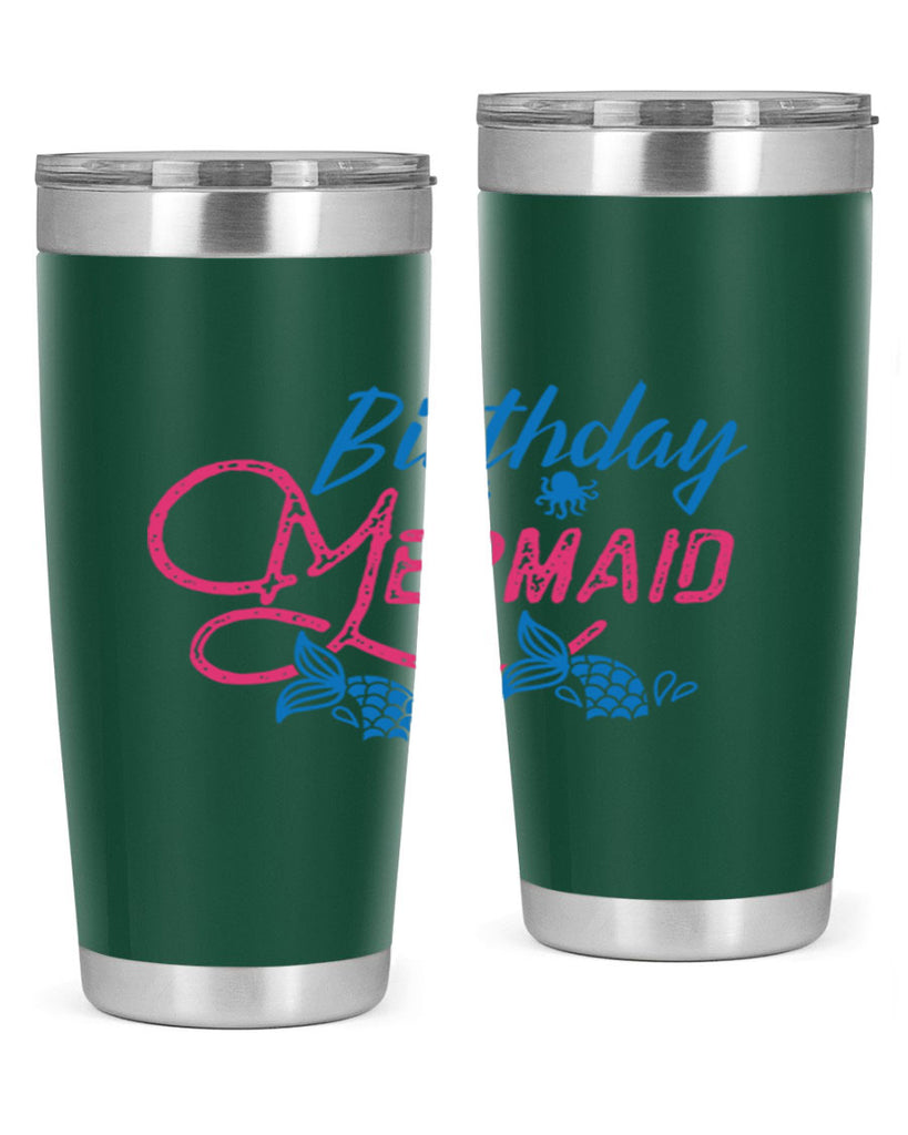 Birthday Mermaid 71#- mermaid- Tumbler