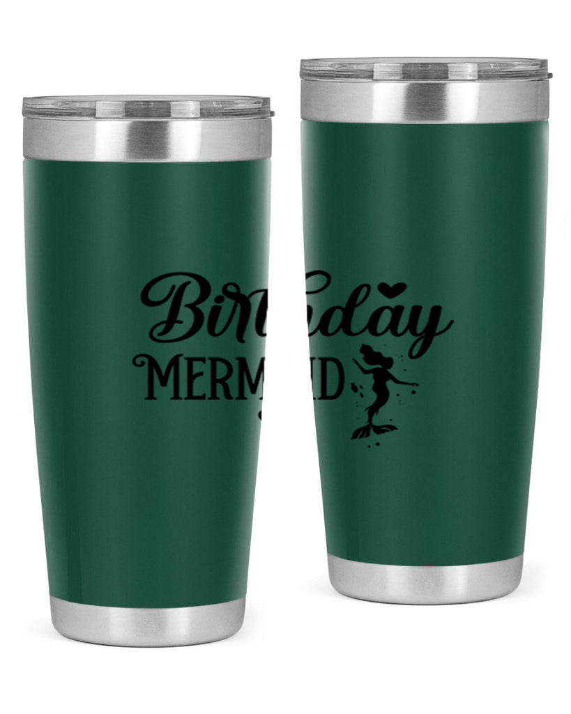 Birthday Mermaid 72#- mermaid- Tumbler