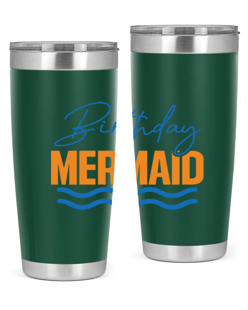 Birthday Mermaid 73#- mermaid- Tumbler