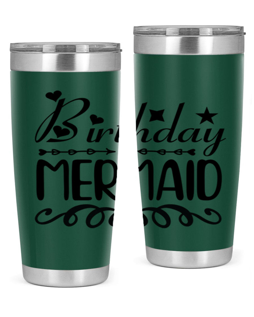 Birthday mermaid 75#- mermaid- Tumbler