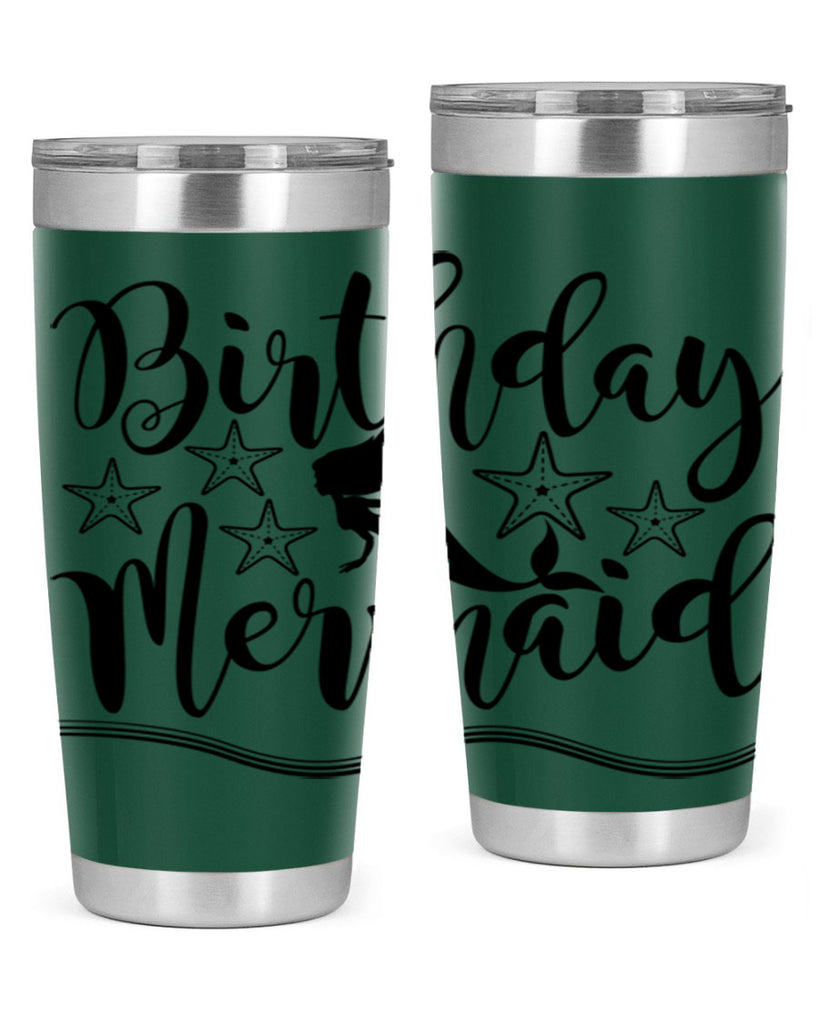 Birthday mermaid 77#- mermaid- Tumbler