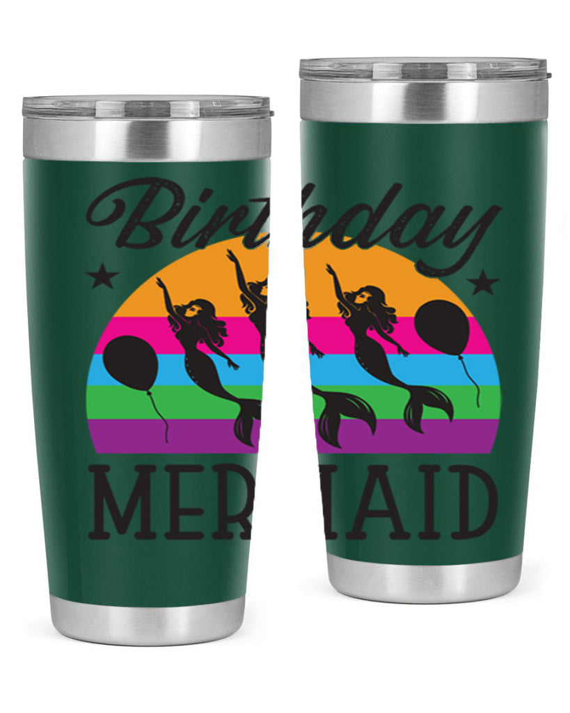 Birthday mermaid 78#- mermaid- Tumbler