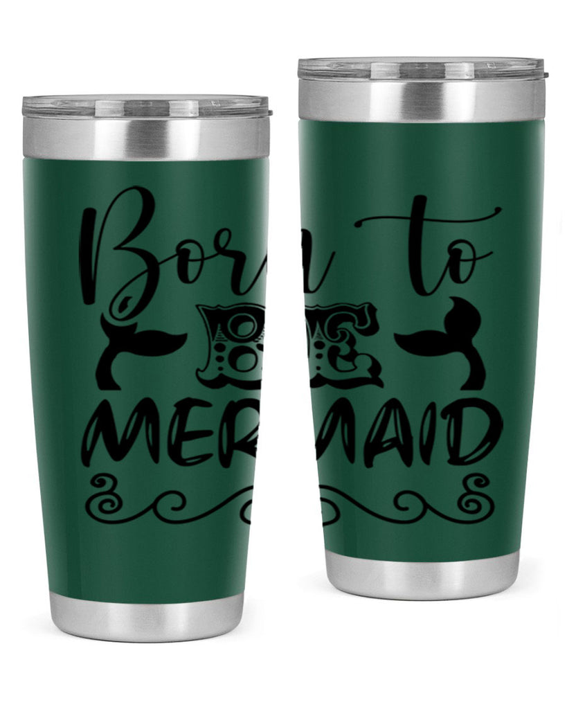 Born to be mermaid 84#- mermaid- Tumbler