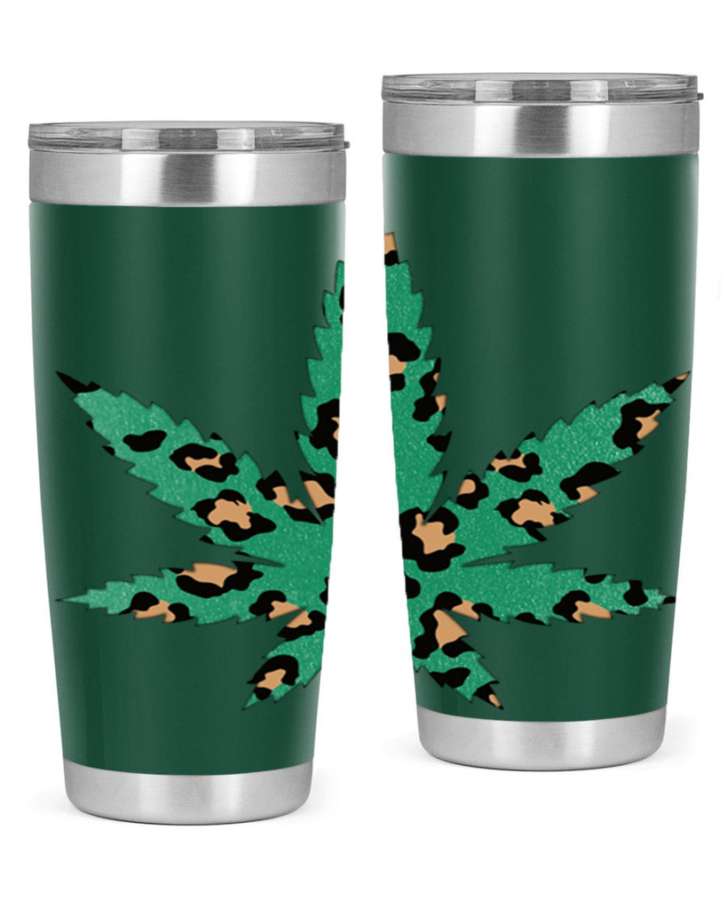 Cannabis Leopard Print 54#- marijuana- Tumbler