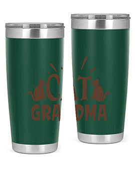 Cat Grandma Style 4#- cat- Tumbler