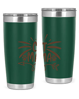Cat Mama Style 5#- cat- Tumbler