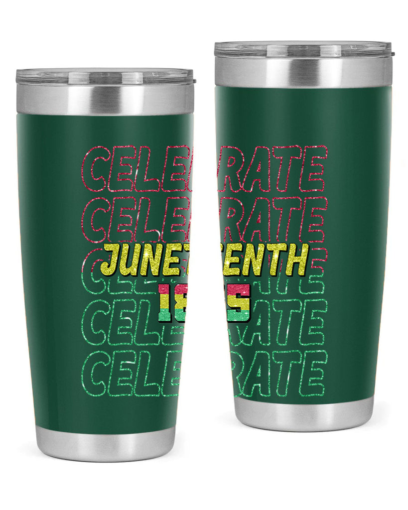 Celabrate Juneteenth Since 1865 Png 18#- Juneteenth- tumbler