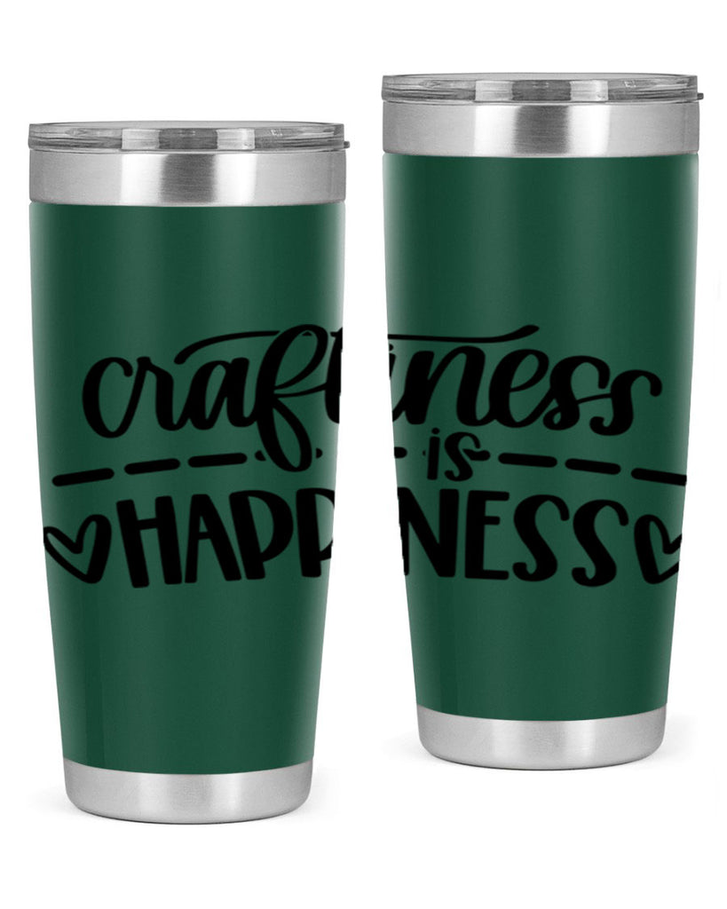 Craftiness Is Happiness 35#- crafting- Tumbler
