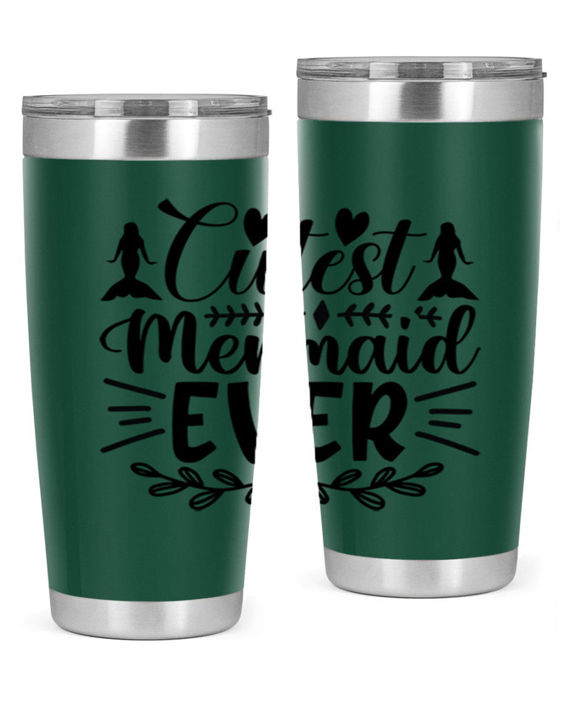 Cutest mermaid ever 100#- mermaid- Tumbler