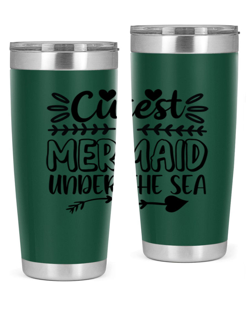 Cutest mermaid under the sea 104#- mermaid- Tumbler