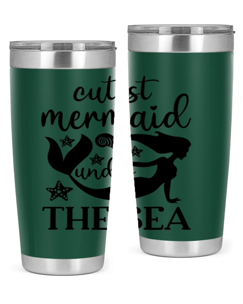 Cutest mermaid under the sea 110#- mermaid- Tumbler