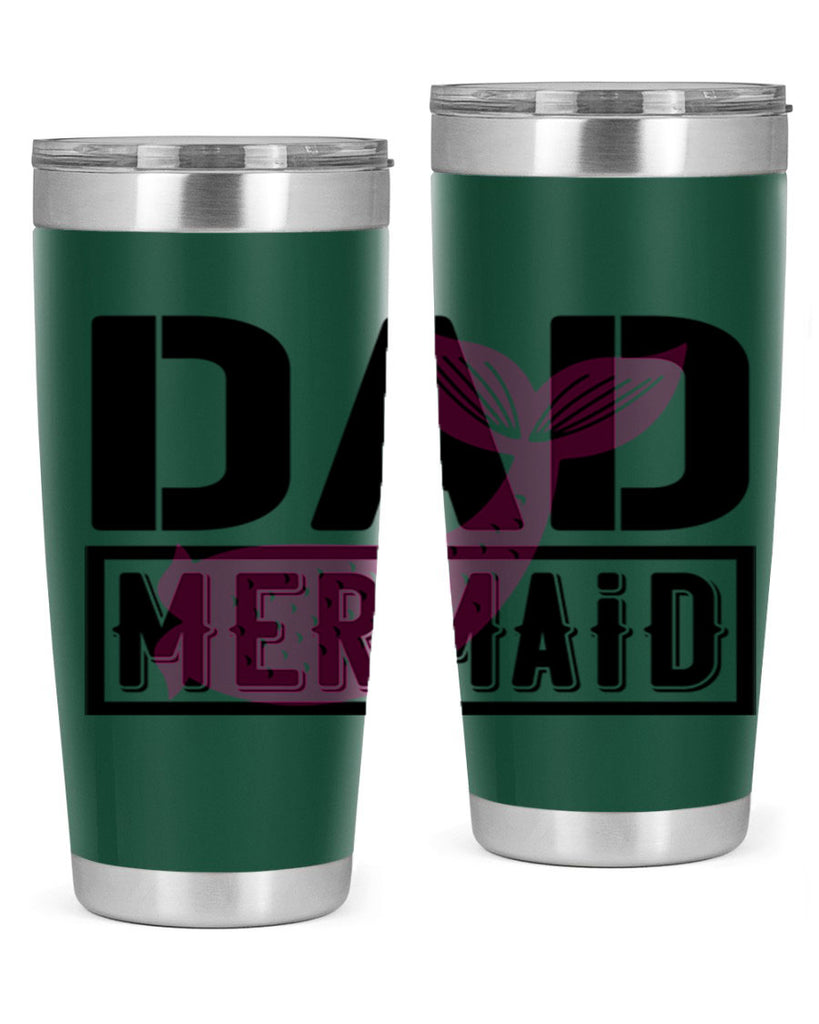 Dad mermaid 111#- mermaid- Tumbler