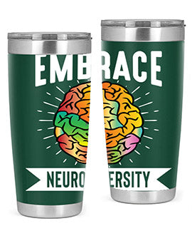 EmbraceNeurodiversityAwarenessTshirt 133#- alzheimers- Tumbler