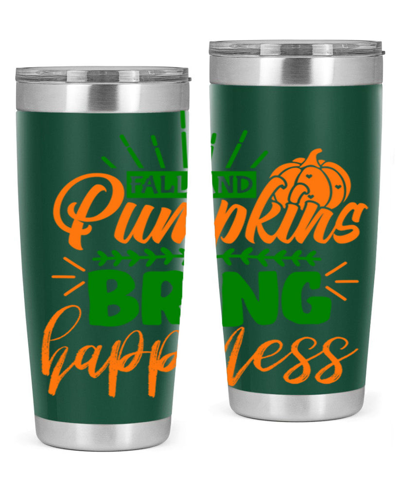 Fall and Pumpkins Bring Happiness 85#- fall- Tumbler