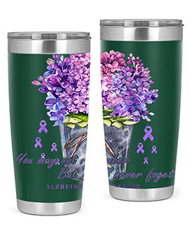 Flower Remember AlzheimerS Awareness 148#- alzheimers- Tumbler