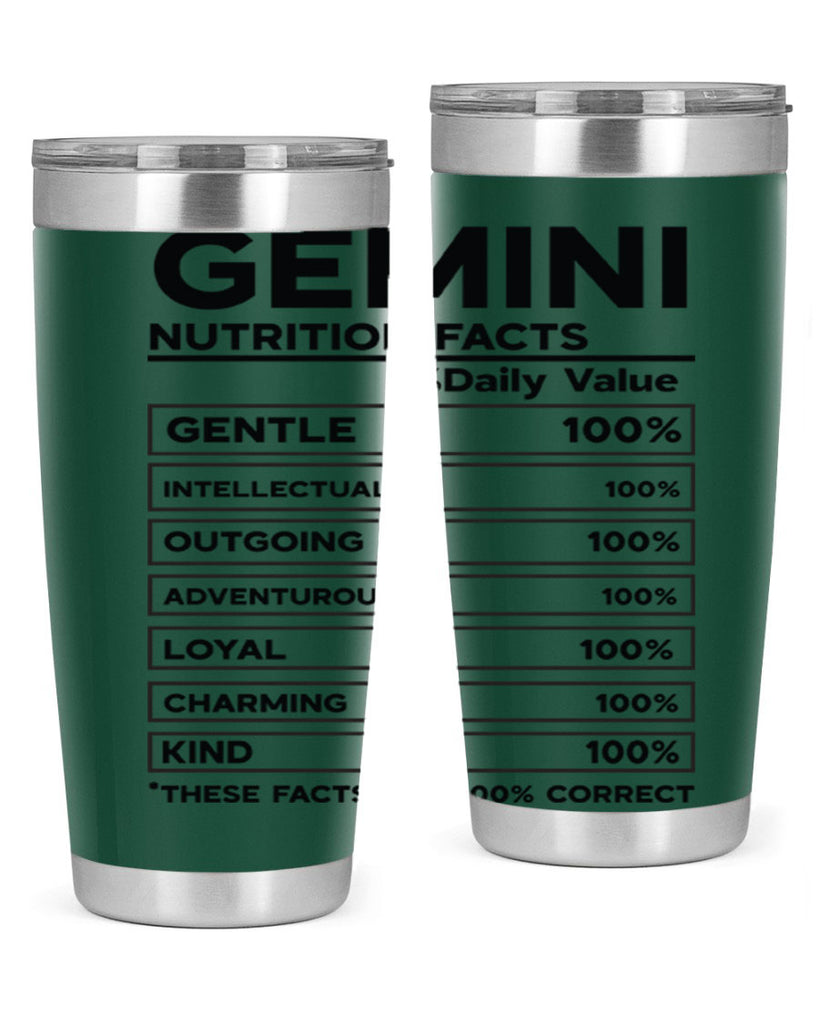 Gemini Nutrition Facts 220#- zodiac- Tumbler