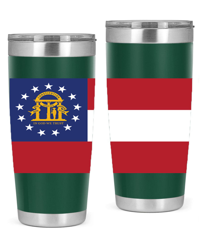 Georgia 42#- Us Flags- Tumbler