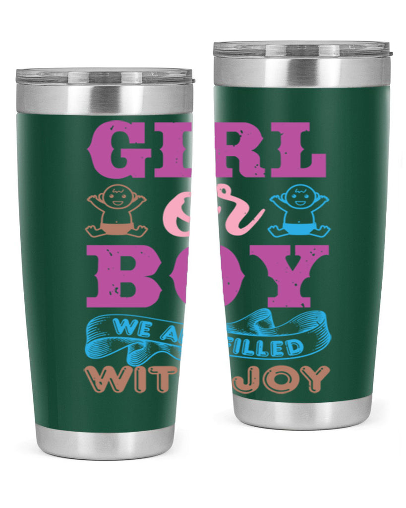 Girl or boy we are filled with joy Style 38#- baby shower- tumbler