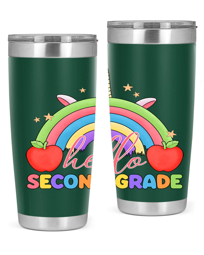 Hello 2nd Grade Unicorn Rainbow 13#- second grade- Tumbler