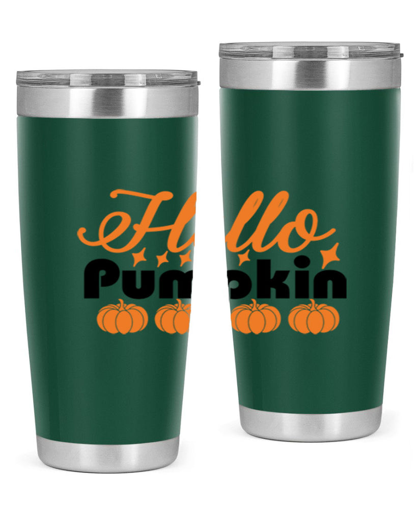 Hello Pumpkin 292#- fall- Tumbler